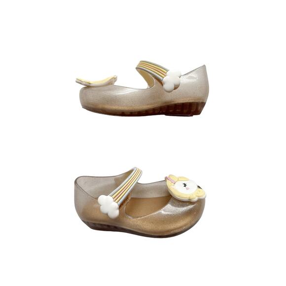 Mini Melissa Unicorn Ultragirl Flats Size 7 - Picture 3 of 6